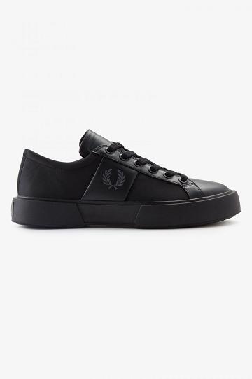 Fred Perry Exmouth Miesten Kengät Mustat | FI 1929WNBY